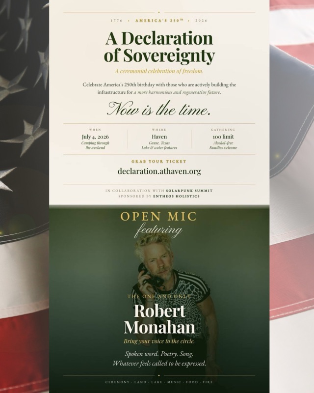 Declaration of Sovereignty — July 4 at Haven Community Village, Gause Texas